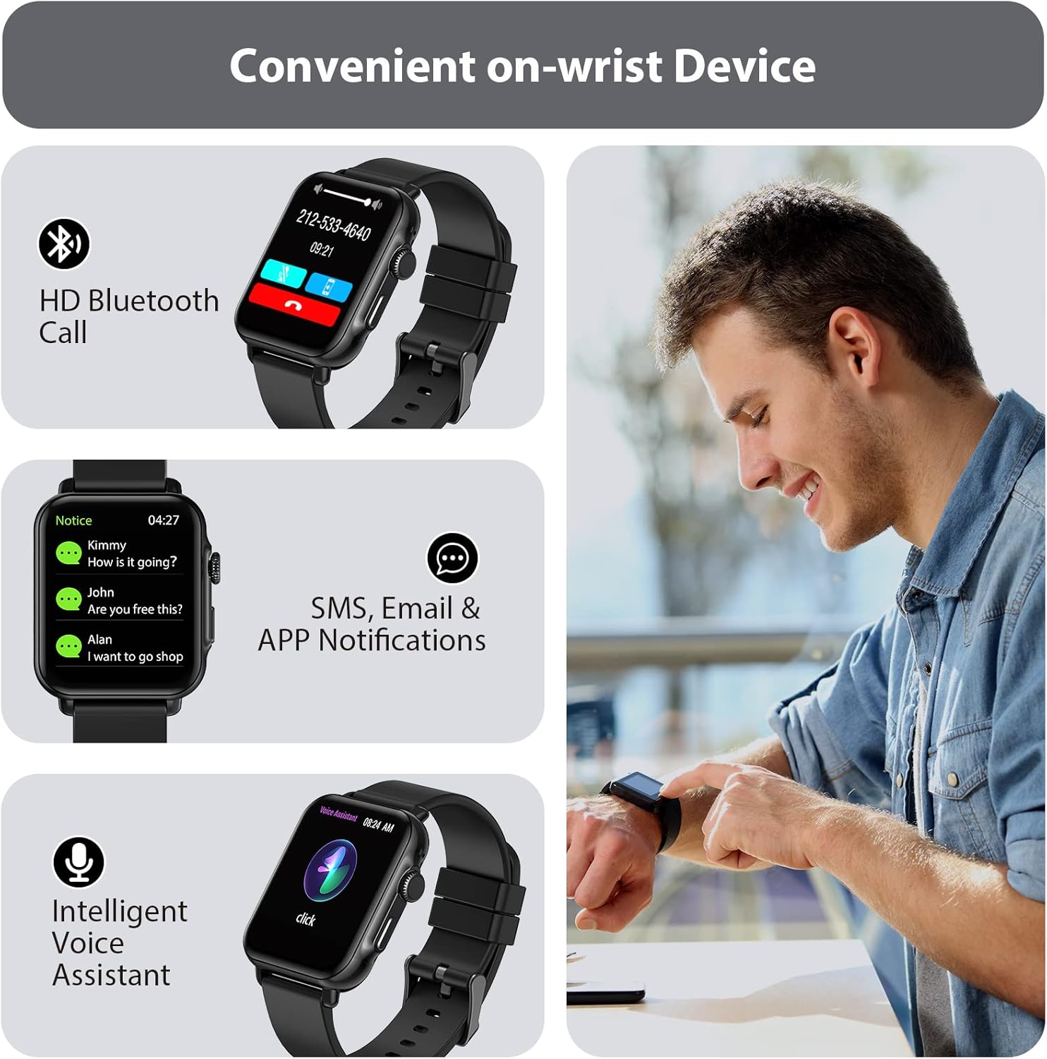 Fitness tracker with blood oxygen & heart rate monitor online