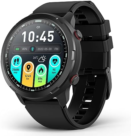 SOUYIE S47 1.32" Touch Screen GPS Smart Watch for Men Women